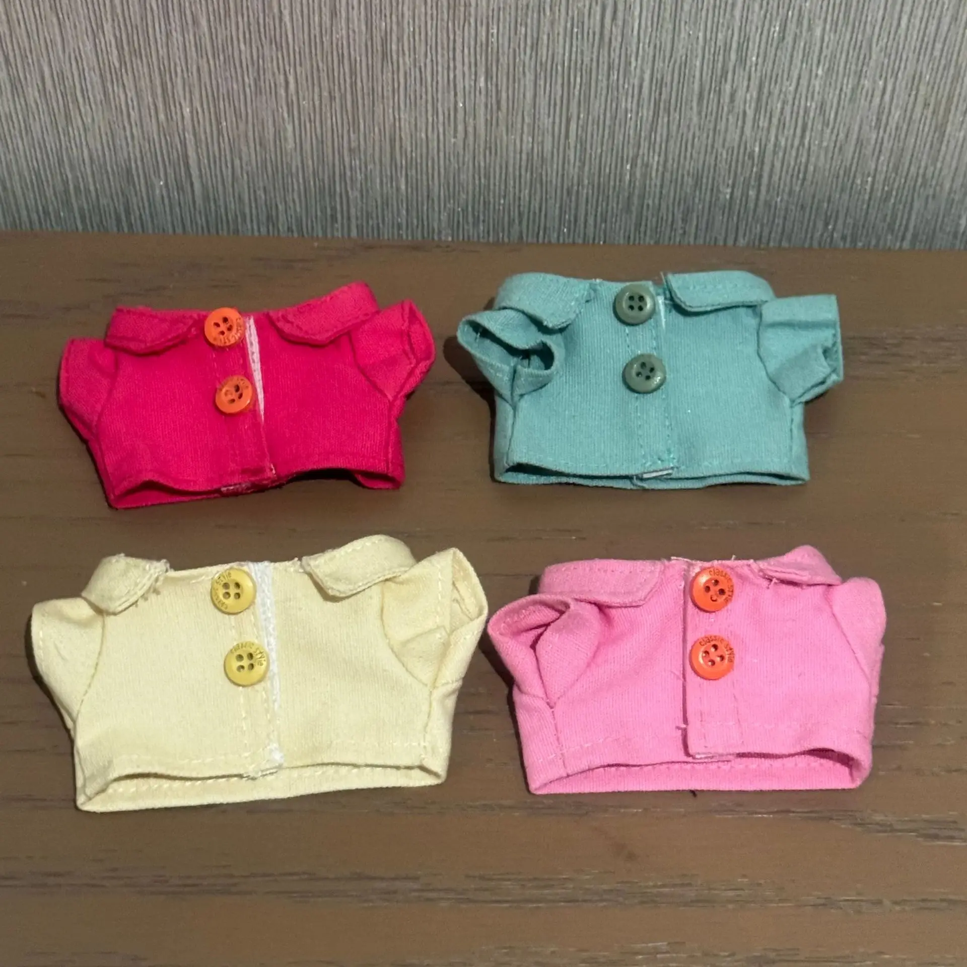 

Labubu Doll Clothes 17CM Labubu Denim Shirt Pants Jacket Set Labubu Doll Changeable Clothes Doll Outfits