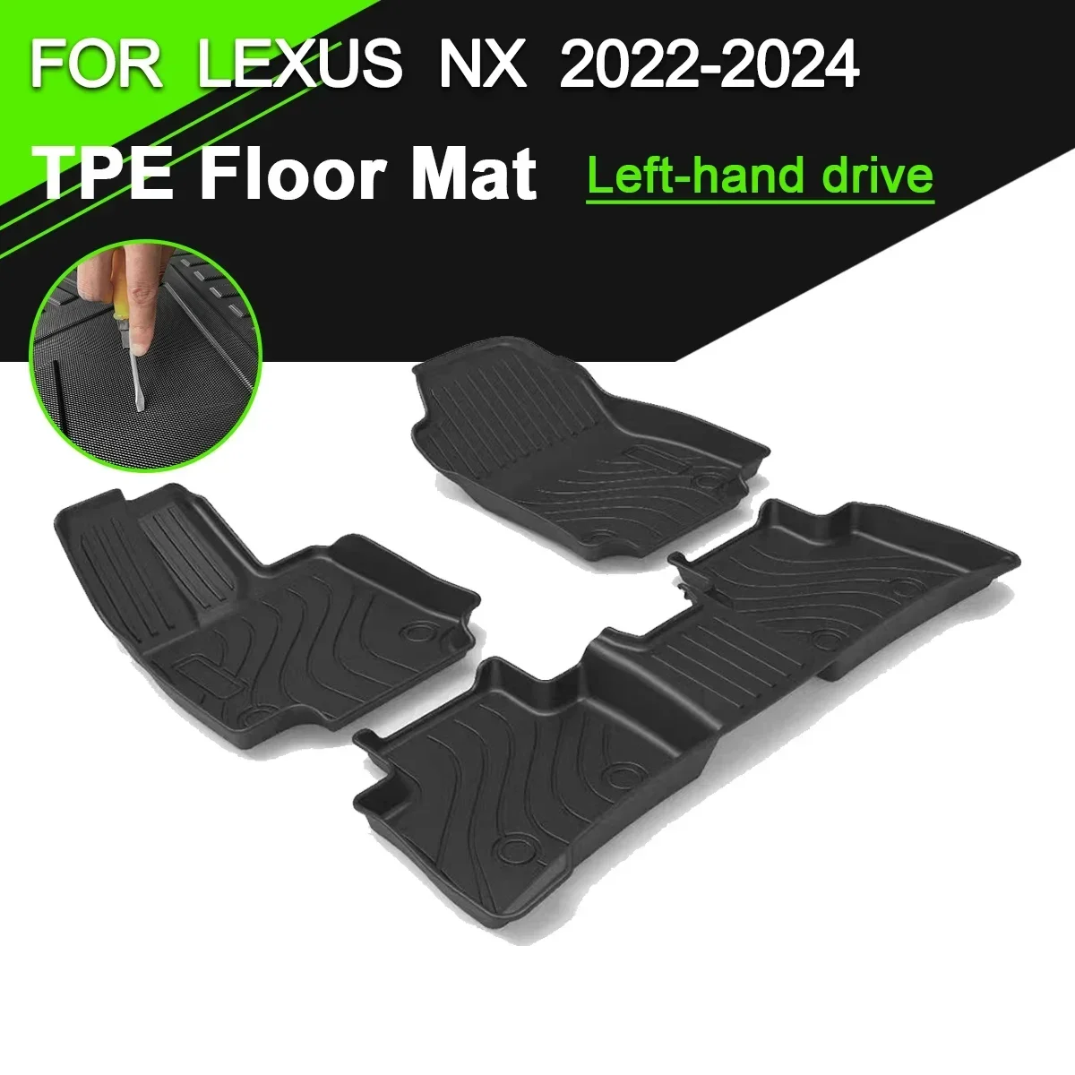 

Автомобильный напольный коврик из термопластичного эластомера, резиновый водонепроницаемый нескользящий рефлекс NX 2022-2024