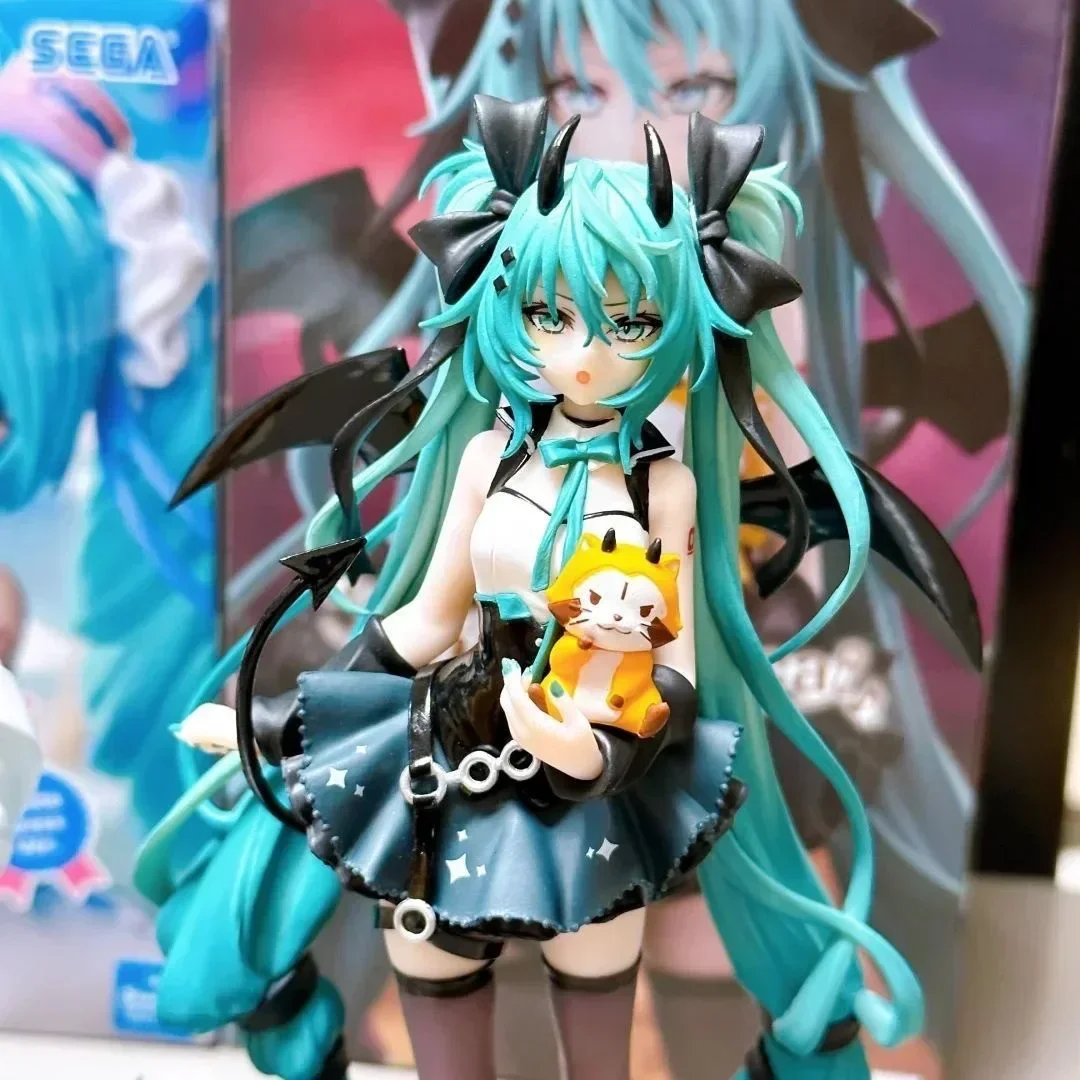 

Anime Hatsune Miku Little Devil Handmade Little Raccoon Chuyin Dark Angel Handmade PVC Model Animation Peripheral Ornaments Gift
