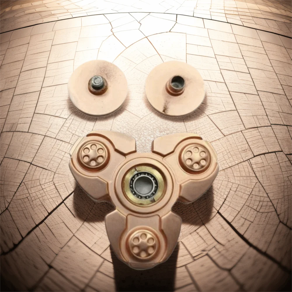 Silent Bearing Fingertip Gyro Mechanical Metal Material Rotator Design Hand Spinner Gearwheel PLA Fingertip Sprocket