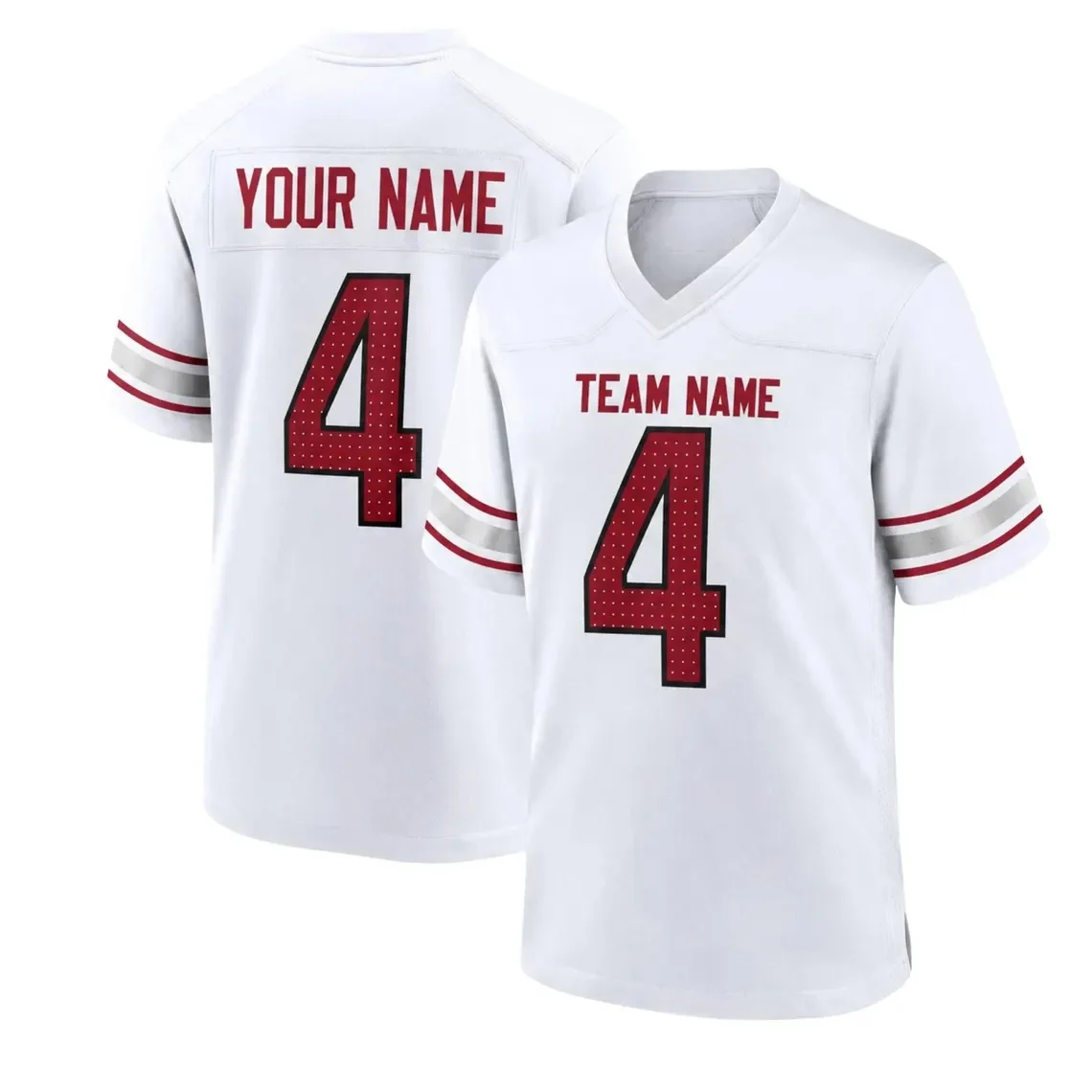 Arizona Football Jersey, Hybrid Mesh V-Neck Shirt, Custom Name Number Gift, Short Sleeve Summer Unisex T-shirt