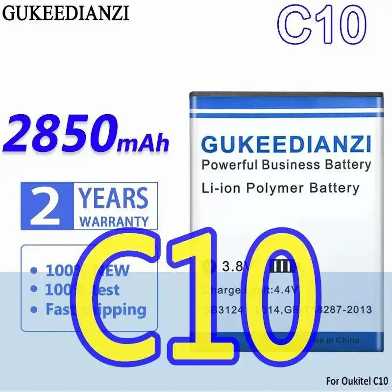 

For Oukitel C10 Good Low-Temperature Performance 2850Mah Mobile Phone Battery