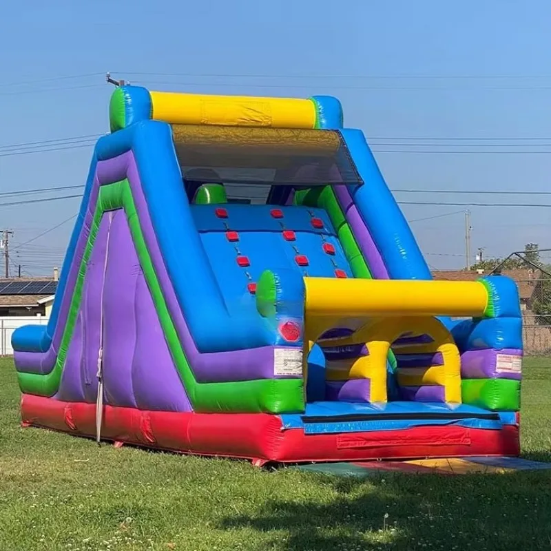 Outdoor Sport Game Kids Commercial Infla  Obstacle Course Combo Bouncy Climbing Slide Obstacle Course Infla