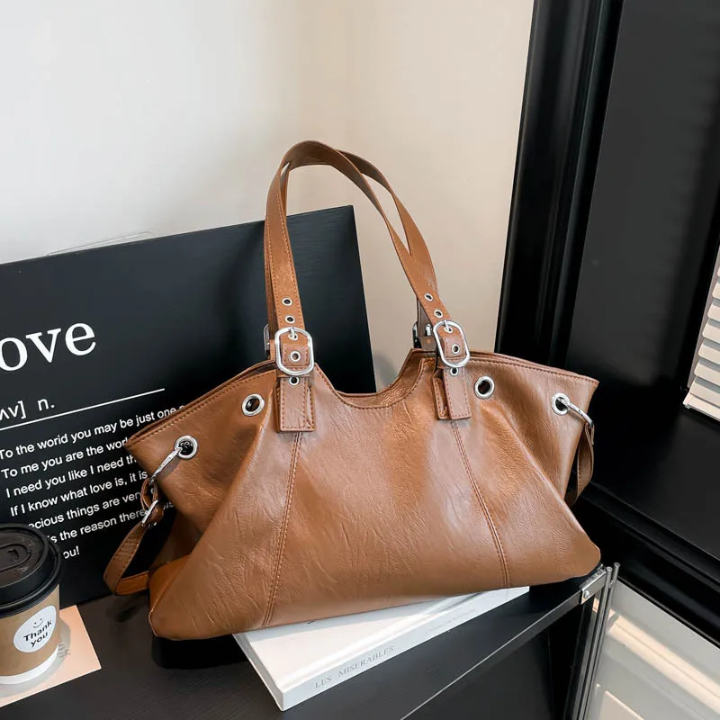 

2025 Autumn Vintage Chic Tote Bag for Women, Genuine Leather Large Capacity Multi-way Shoulder Crossbody Purse, Bag for Women