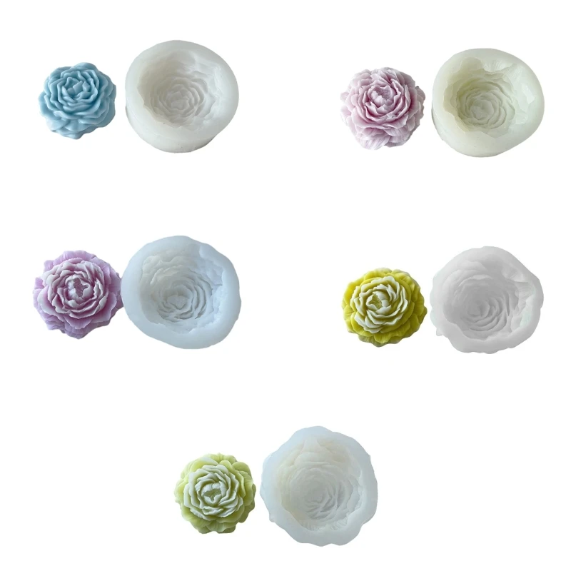 

Y1UB Flower Silicone Mold for Handmade Desktop Decoration Gypsum Epoxy Mould