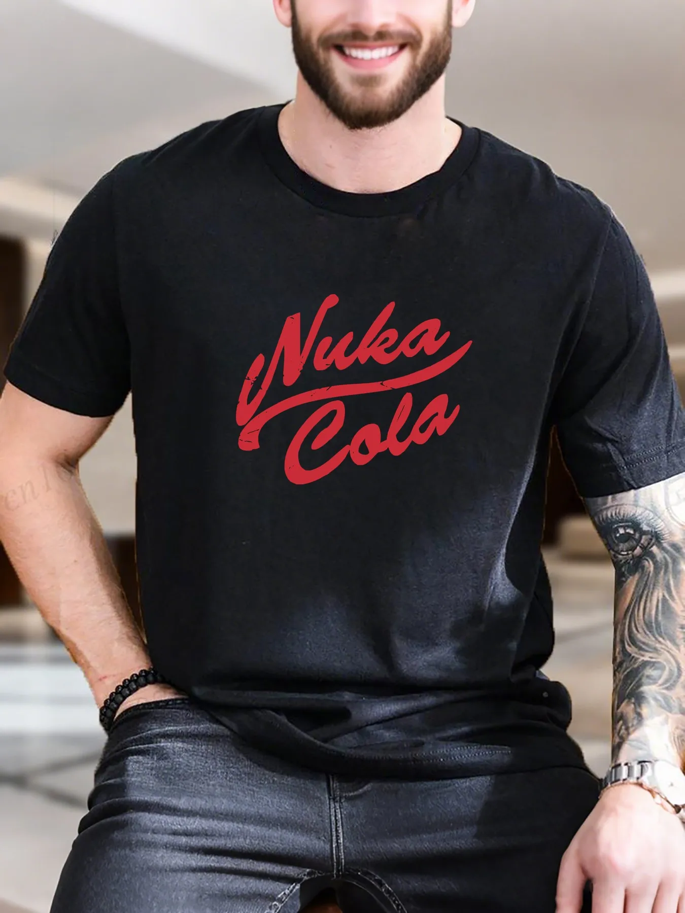 

Новое поступление, модная футболка Nuka Eala Heavyweight, Лидер продаж, винтажная забавная модная мужская футболка