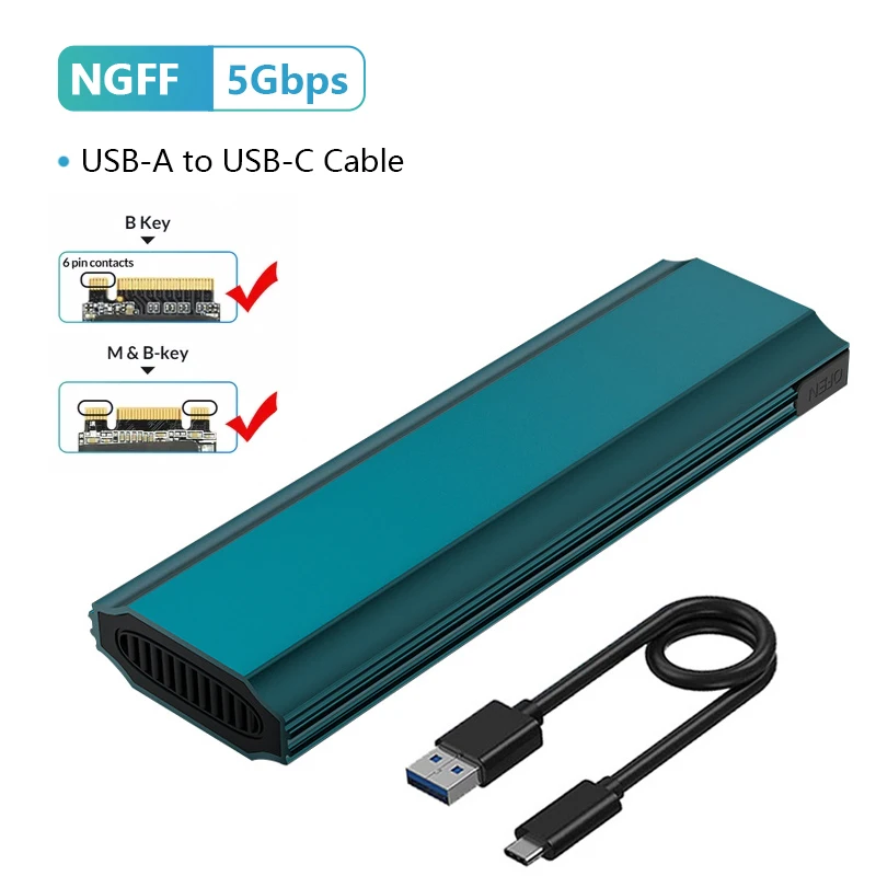UTHAI M16 صندوق القرص الصلب SSD خالي من الأدوات بروتوكول مزدوج NGFF/NVME 20G/10G/5G Type-C 3.1 حاوية محرك الحالة الصلبة