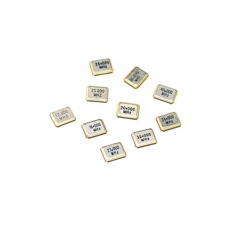 10PCS 3225 active crystal SMD 4-pin 1MHZ 2.048MHz 2.4576MHz 3MHZ