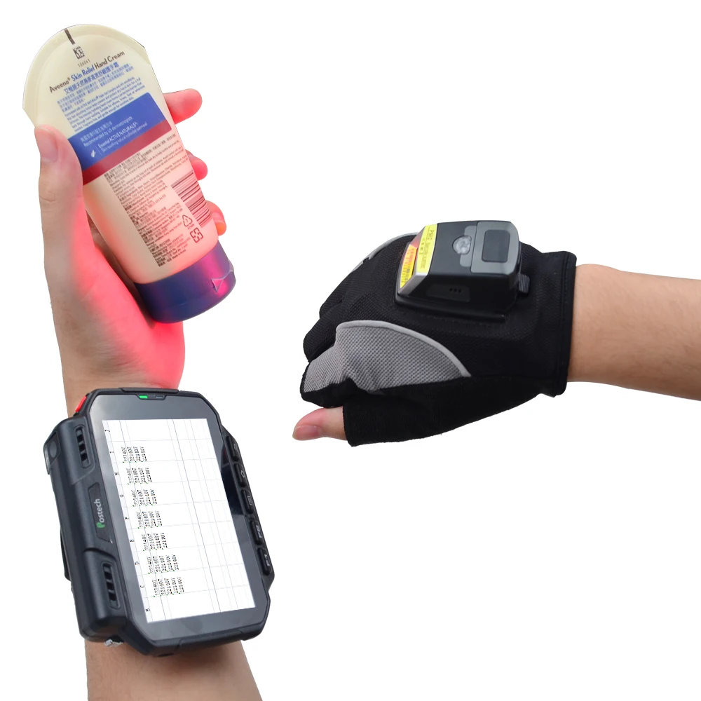 Large Memory Rugged Wearable Computer Industrial PDA Handheld IP65 durable and waterproof For Retail Manufacturing and Logistics