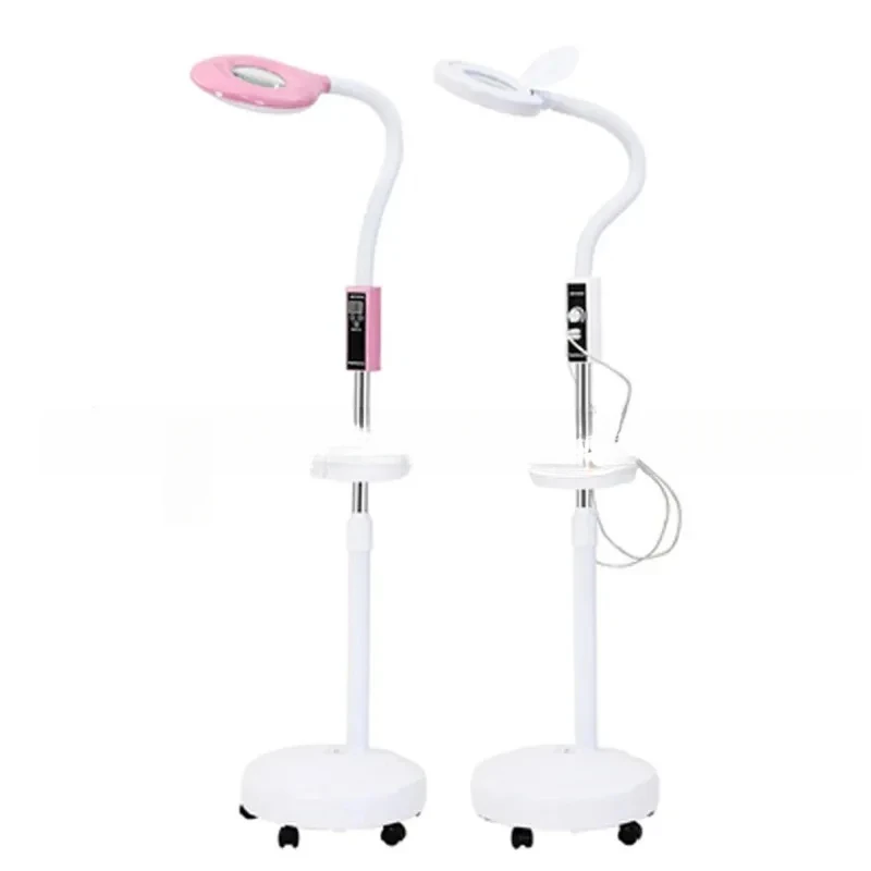 LED Beauty Cold Light 16X Magnifying Glass Manicure Tattoo Shadowless Rotating Dimming Eye Floor Lamp