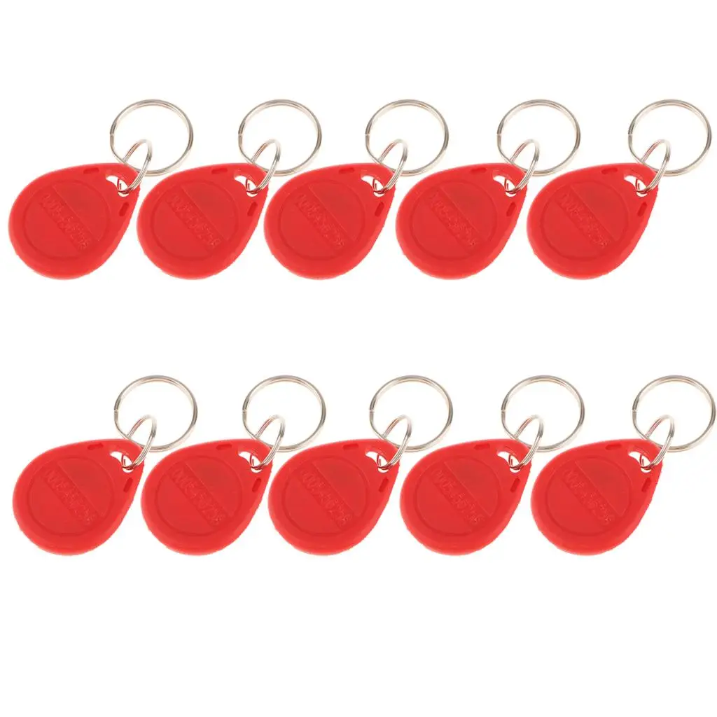 10Pcs 125KHZ carta di identificazione Token tag sistema di accesso portachiavi