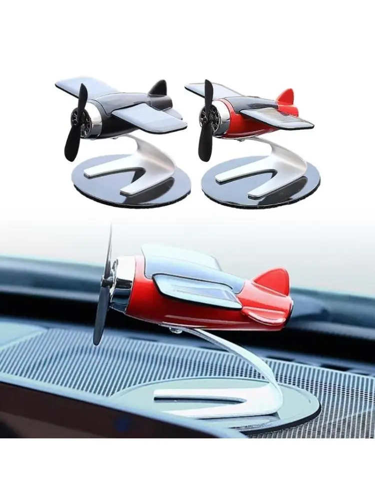 

Solar Plane Novelty Toy Airplanes Model with Solid Fragrants Car Aromatherapys Diffuser Ornament Auto Decor Accessories