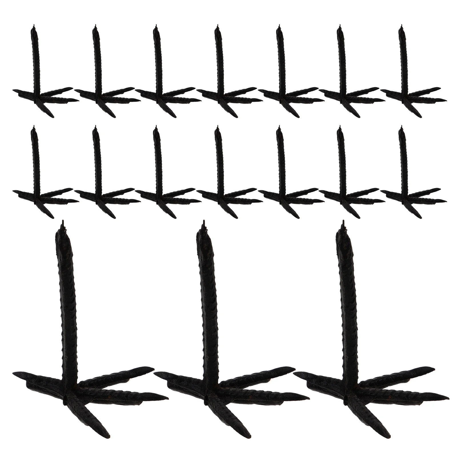 100 Pcs Crow Paw Accessories Toy Crows Part Props Decorate Claw Stuffed Feet Plastic Parts