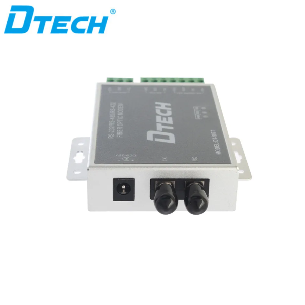 DTECH Industrial Grade High Speed RS232/RS485/RS422 3 in 1 Fiber Modem