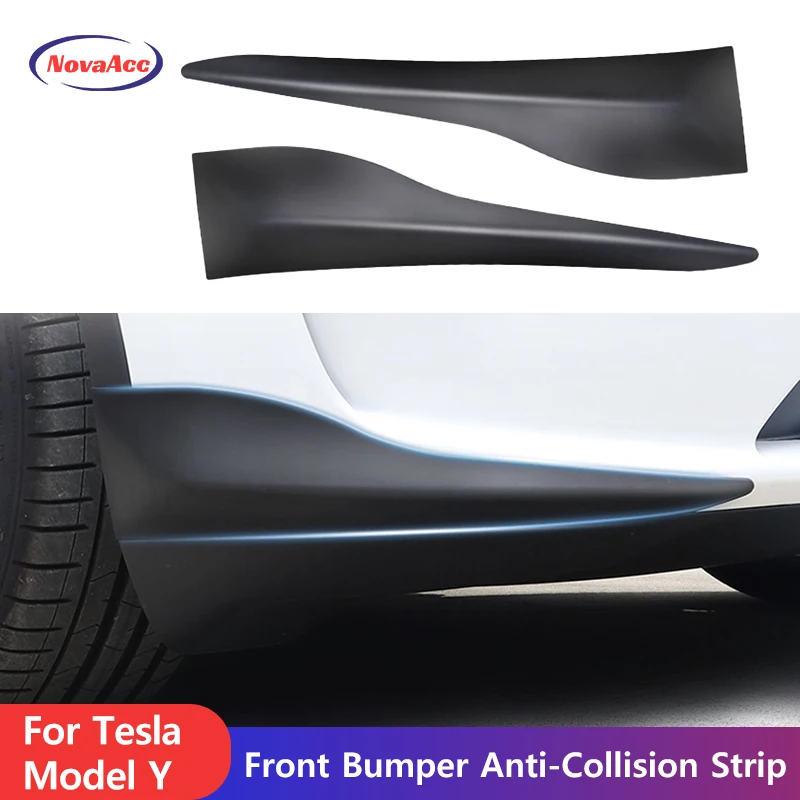 

For Tesla Model Y 2025-2021 Car Corner Protecor Strip Stickers Front Bumper Fender Guard Car Body Anti-Collision Strip