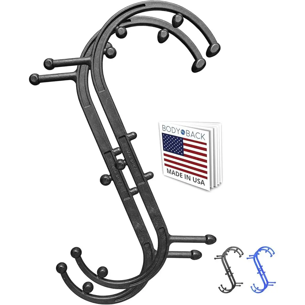 

Ручной массажный ролик для всего тела для глубокого расслабления тканей и точечной терапии – с двойными крючками для облегчения боли в спине и плечах