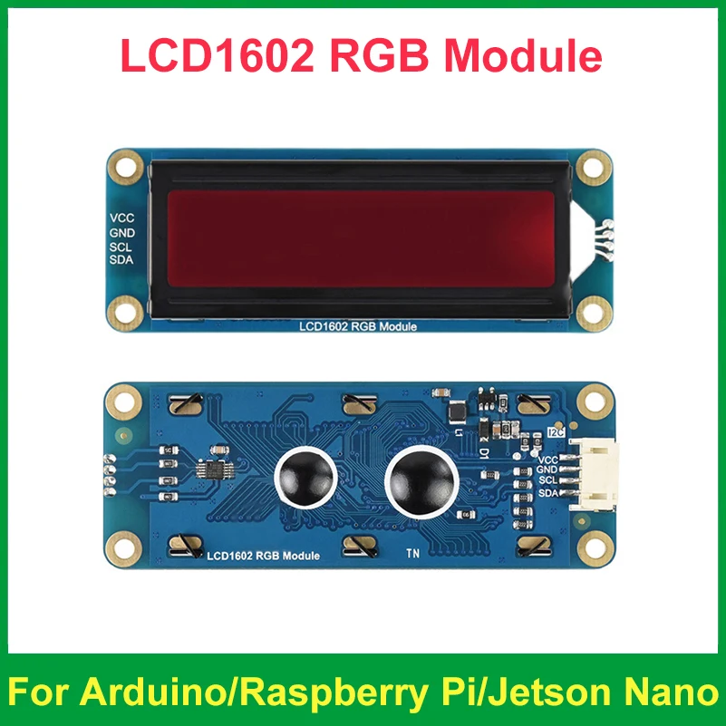 

Модуль RGB I2C для Raspberry Pi LCD1602, экран дисплея для Raspberry Pi 4B 3B + 3B / Pico для Arduino Jetson Nano