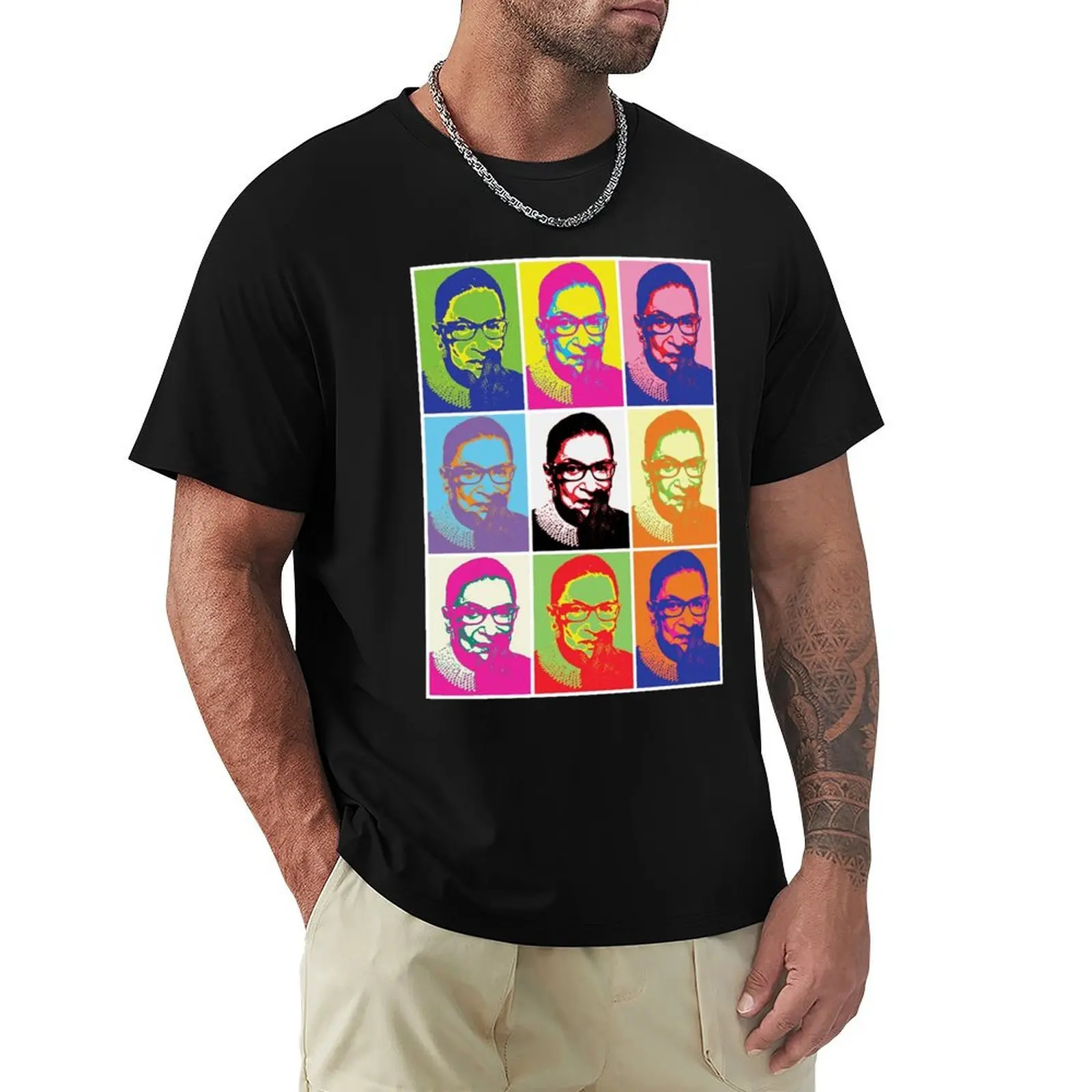 

Notorious RBG - Pop Art Blast T-Shirt Breathable Sportswear T-Shirt for Men