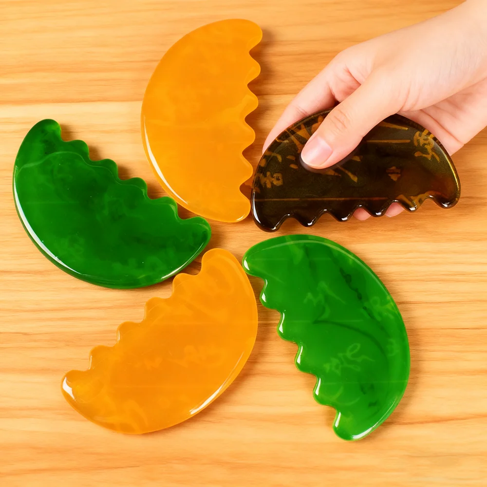 

1pc Resin Guasha Scraper Beauty Face Massager Skin Care Face Lifting Self Care Skincare Tools Gua Sha Full Body Massage Board
