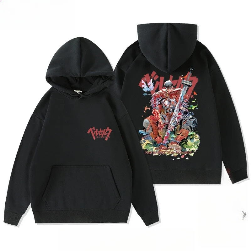 

Jianfeng Legend Animation Retro Peripheral Printing American Hoodie Autumn and Winter Men's Clothing Loose Casual Wear