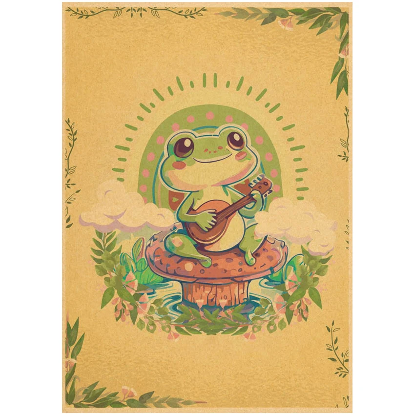 Cottagecore estetyczny sztuka plakatu drukuje film home decor ściany artystyczny obraz papier pakowy drukuj home decor plakat retro — zdjęcie 4
