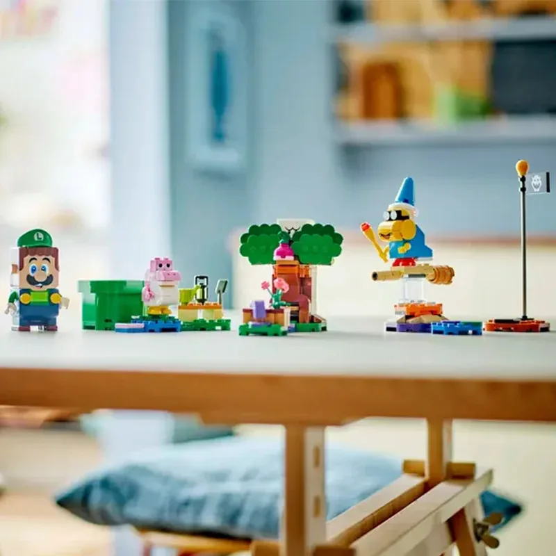 مناسبة لسلسلة ألعاب المغامرات لبنات البناء من Super Brothers والألعاب التفاعلية Luigi Mario من هدية MOC