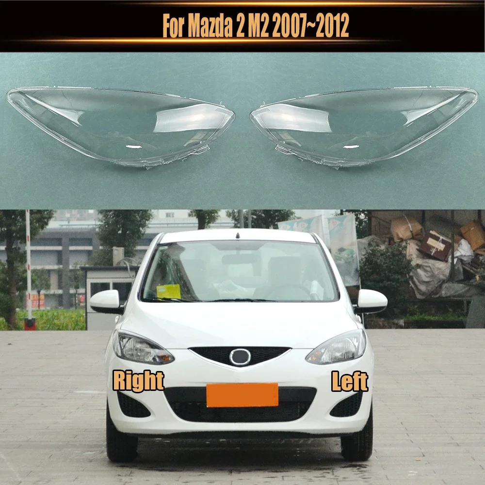 

Для Mazda 2 M2 2007 ~ 2012 Автомобильная передняя фара, крышка абажура, крышка фары, крышки фары, стеклянные крышки корпуса линз