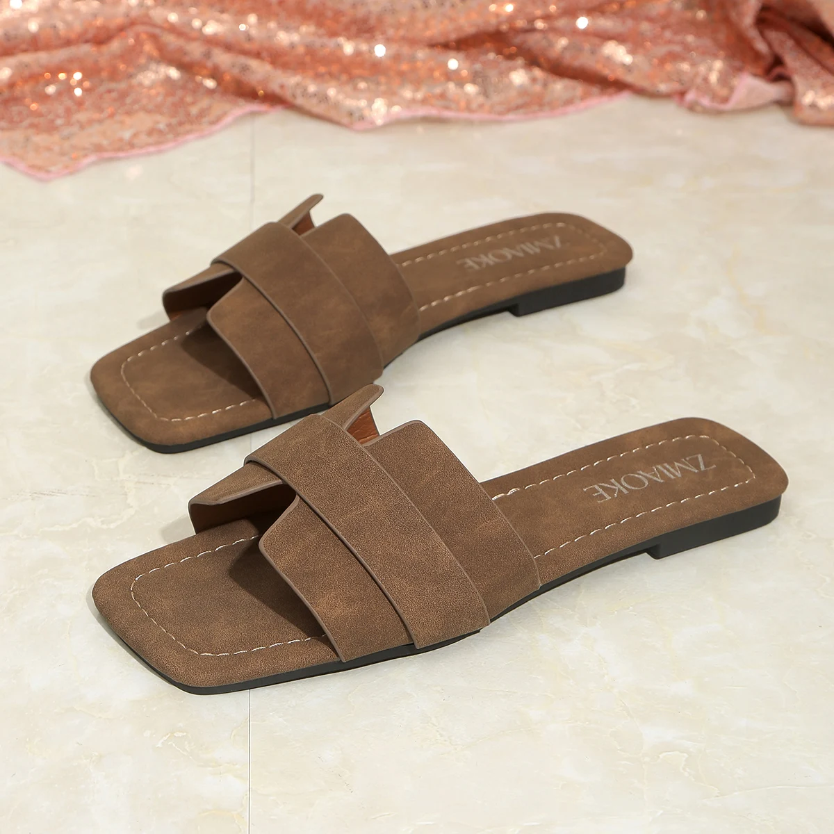 شباشب صيفية نسائية مسطحة 2026  - مراجعة Summer Clothing Korea وسعره