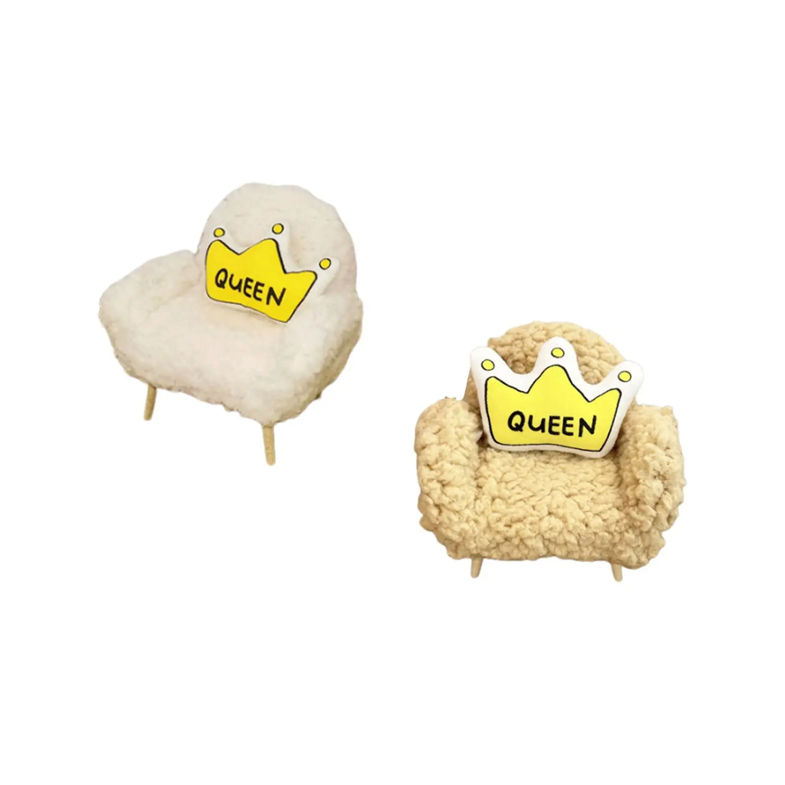 Sofa drewniana do domku dla lalek 1:12, miniaturowa sofa, ogród wróżek, prezent urodzinowy, model DIY