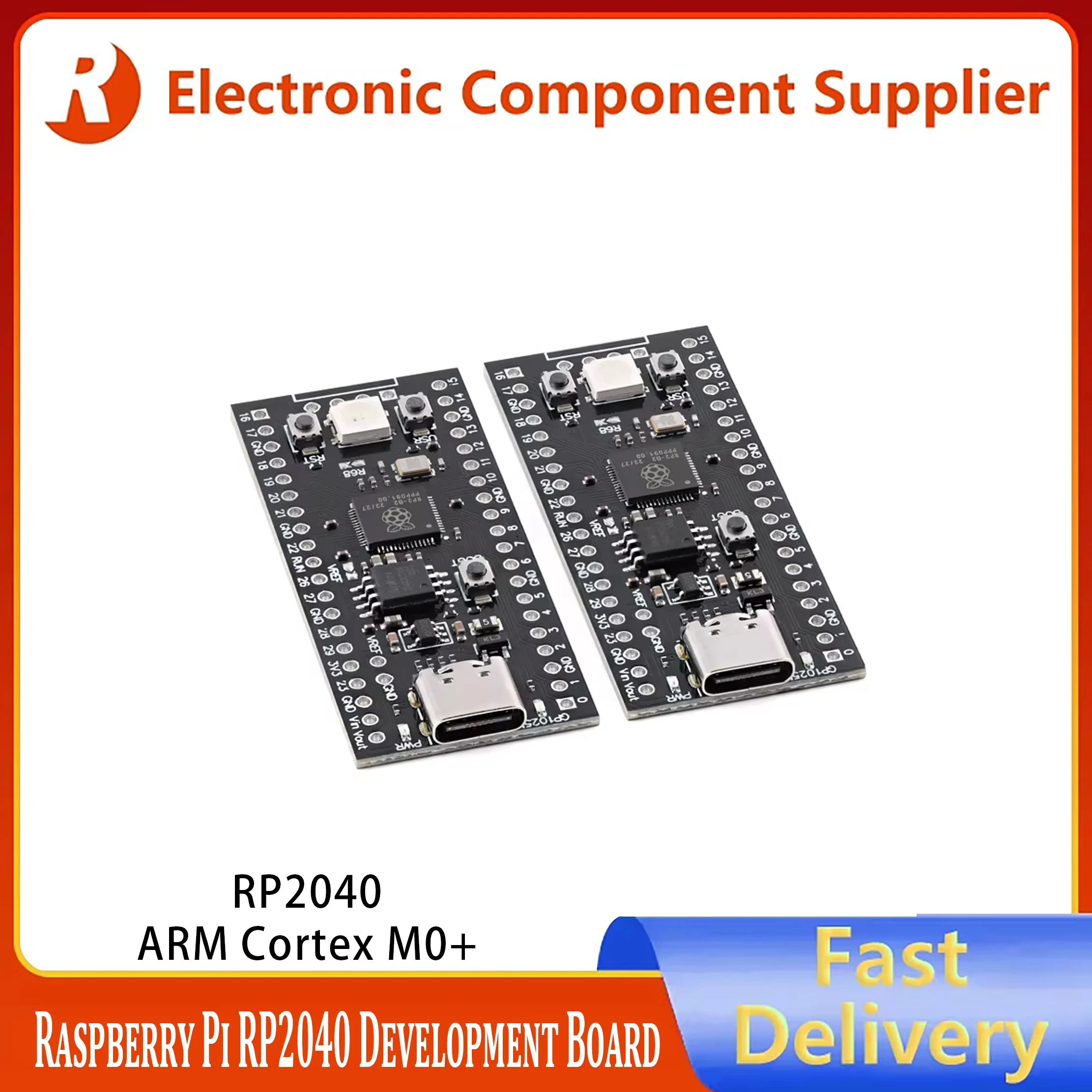 RP2040 Development Board Dual-Core Cortex M0+ Processor Core Board System Module Black Board