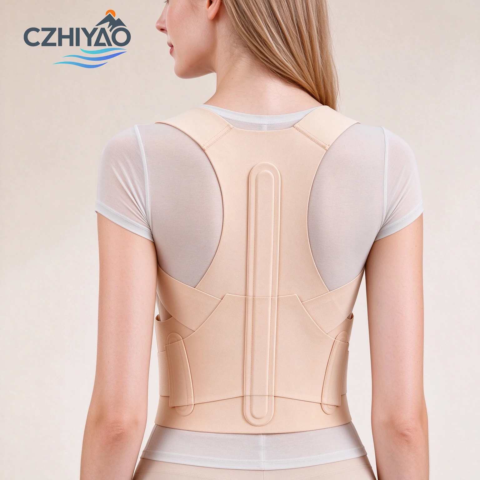 CZHIYAO  Posture Corrector for Women, Adjustable Back Support Brace for Office Work,Breathable Comfortable Shoulder Straightener