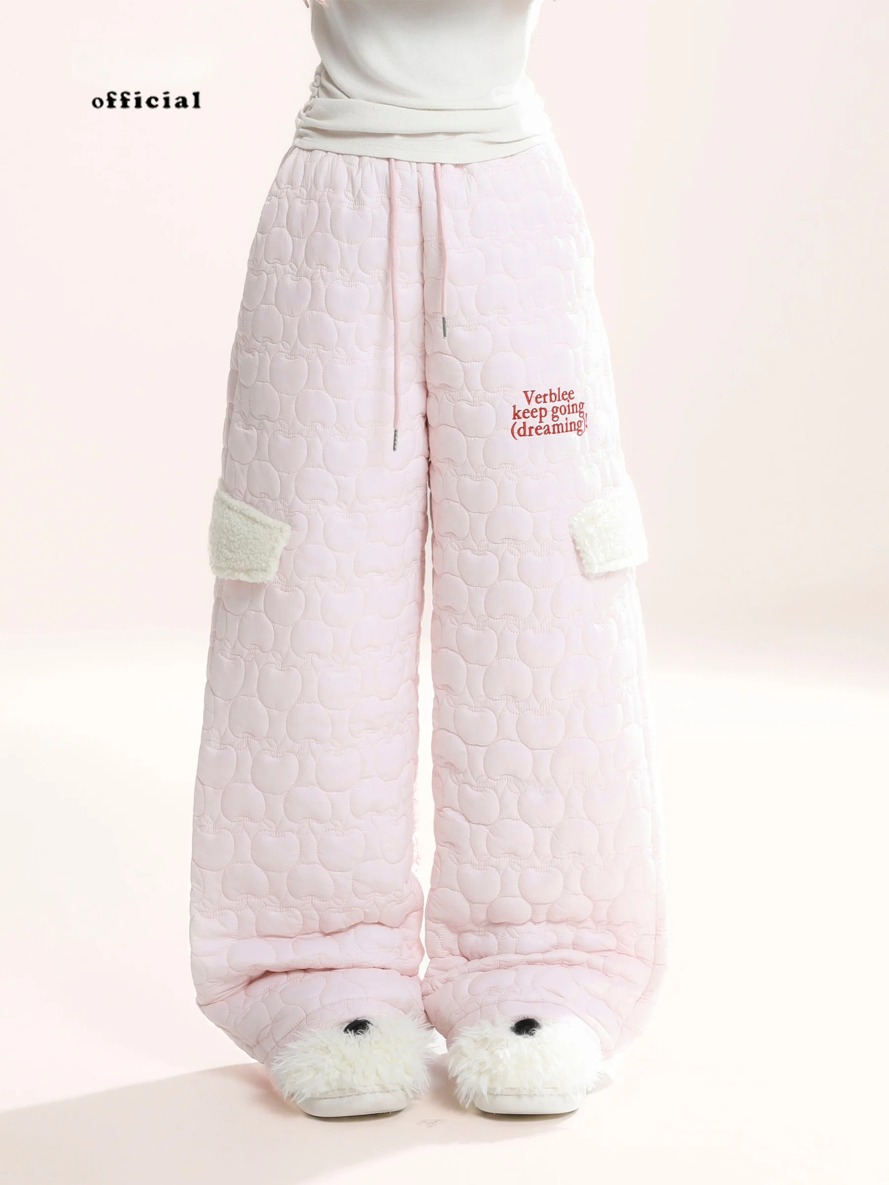 

HM женские зимние хлопковые брюки Thiened, длинные брюки с высокой талией, верхняя одежда с рисунком, лыжные брюки на подкладке