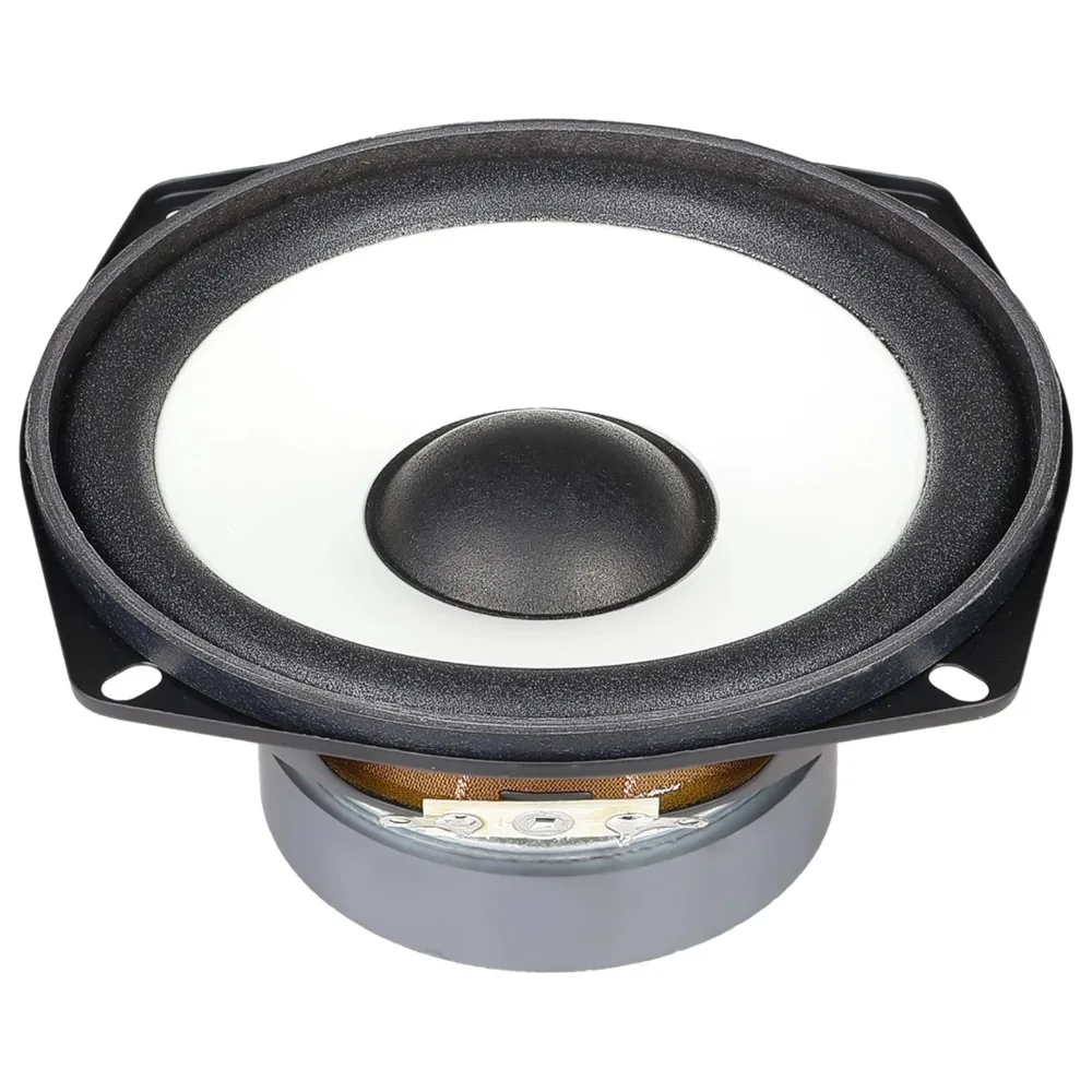MW Audio 2 Stück 4,5" Tieftöner 8 Ohm 20W, 20mm Spule Weißer Schaumstoffkonus 119mm – Detail 4