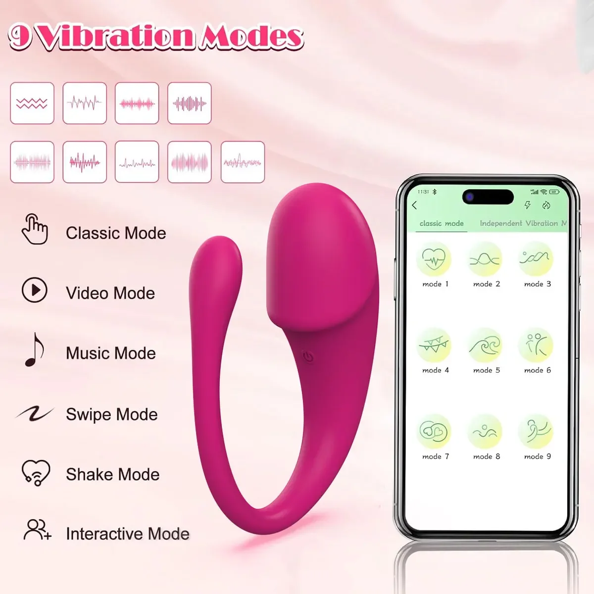 APP ควบคุมบลูทูธ Vibrator สําหรับผู้หญิง Clitoris เครื่องกระตุ้น Dildo G Spot Massager สวมใส่ Vibrating ไข่หญิงผู้ใหญ่ของเล่น 18 +