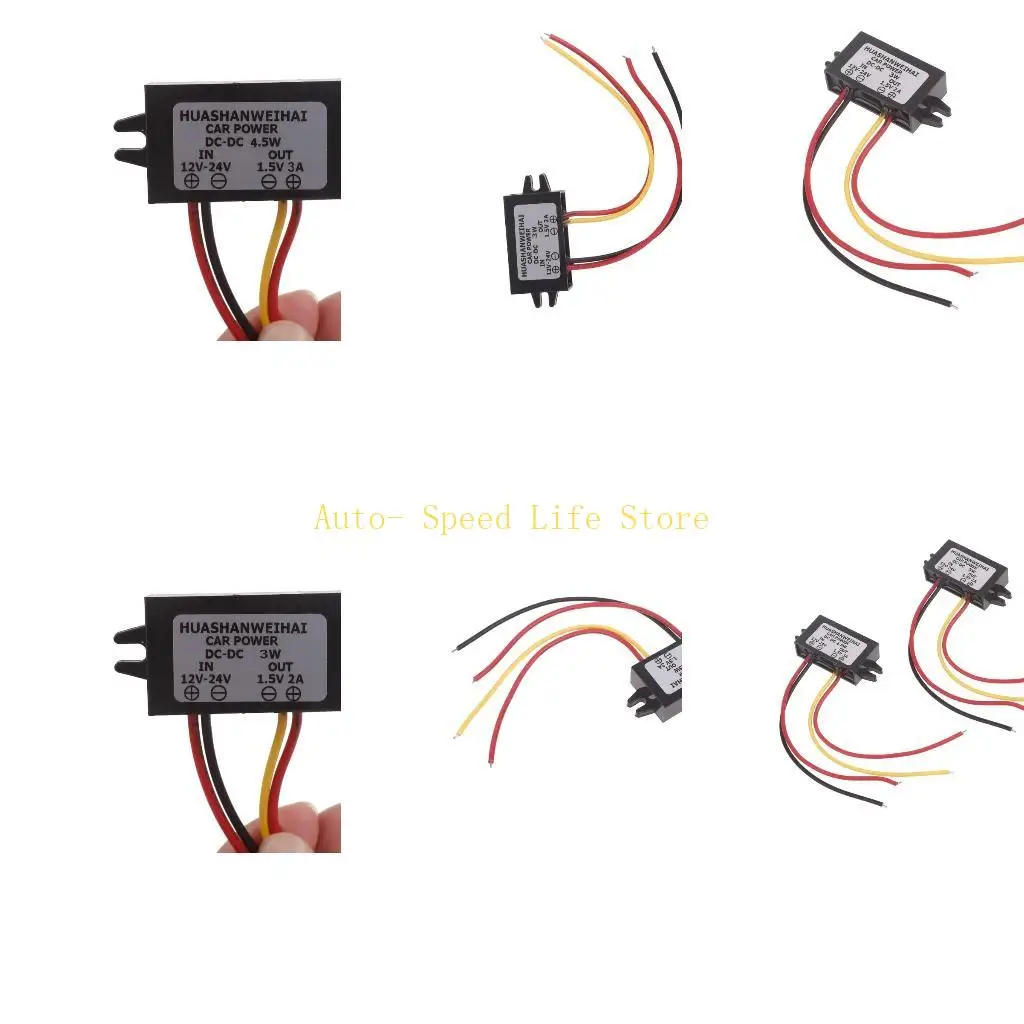 منظم فولتية السيارة 12-24 فولت إلى 1.5 فولت محولات تنحى وحدة طاقة تنحى لموازين حرارة الساعات الإلكترونية