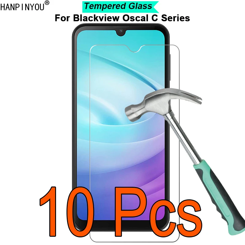 

10 Pcs/Lot For Blackview Oscal C70 C30 C80 C20 Pro 9H Hardness 2.5D Toughened Tempered Glass Film Screen Protector Protect Guard
