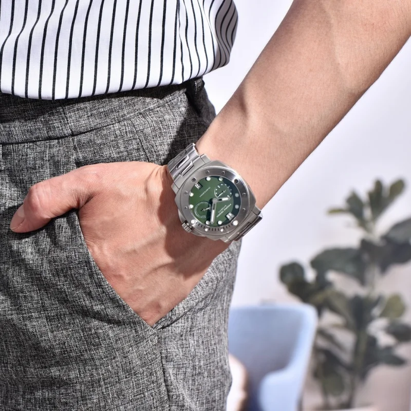 PAGANI DESIGN 1767 Men's Automatic Mechanical Watch Sapphire Crystal Stainless Steel Strap Waterproof Diving Watch Reloj Hombre view 6