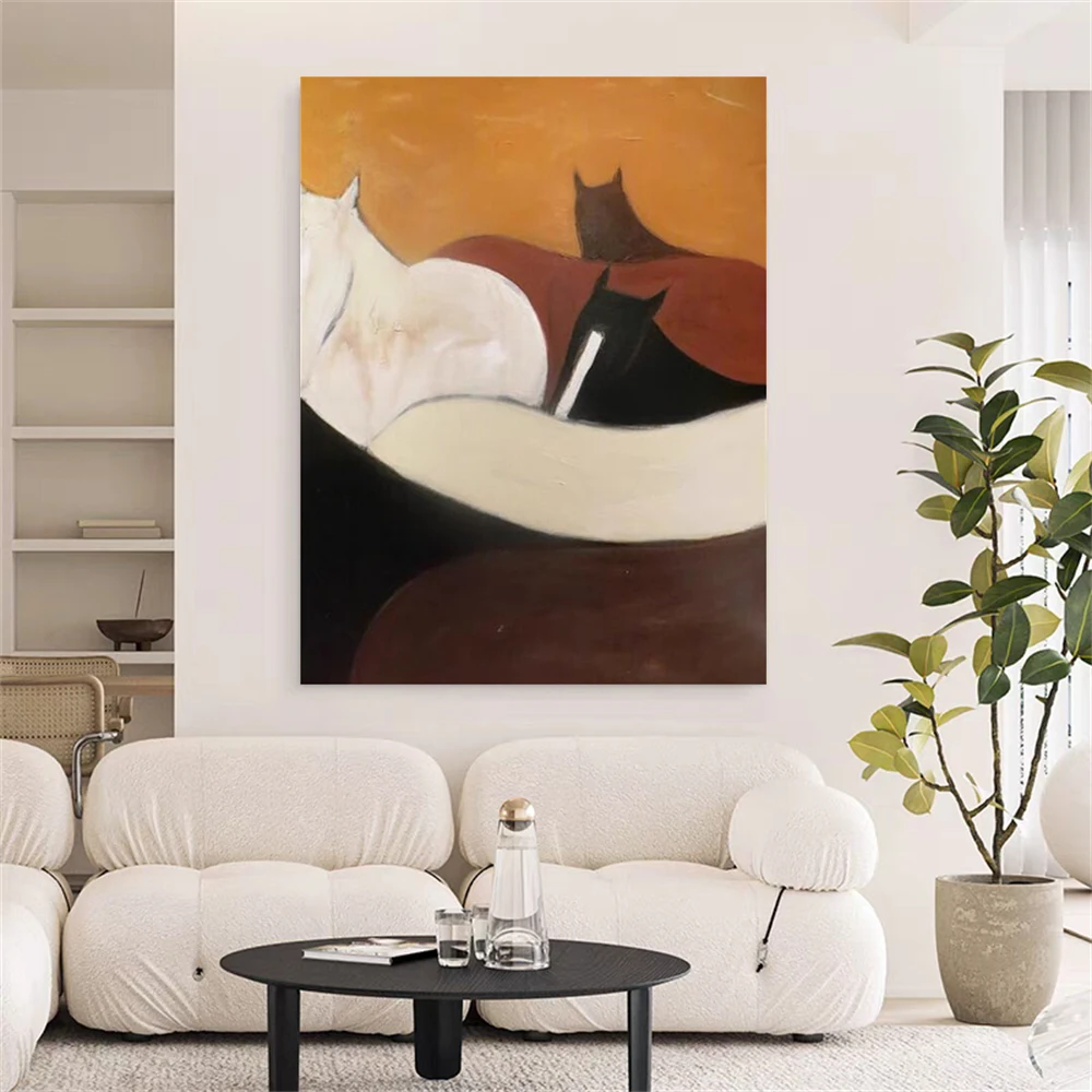 Large 100% Handpainted Flowers Tree Abstract Morden Oil Painting On Canvas Wall Art Wall Pictures For Live Room Home Decor Porch