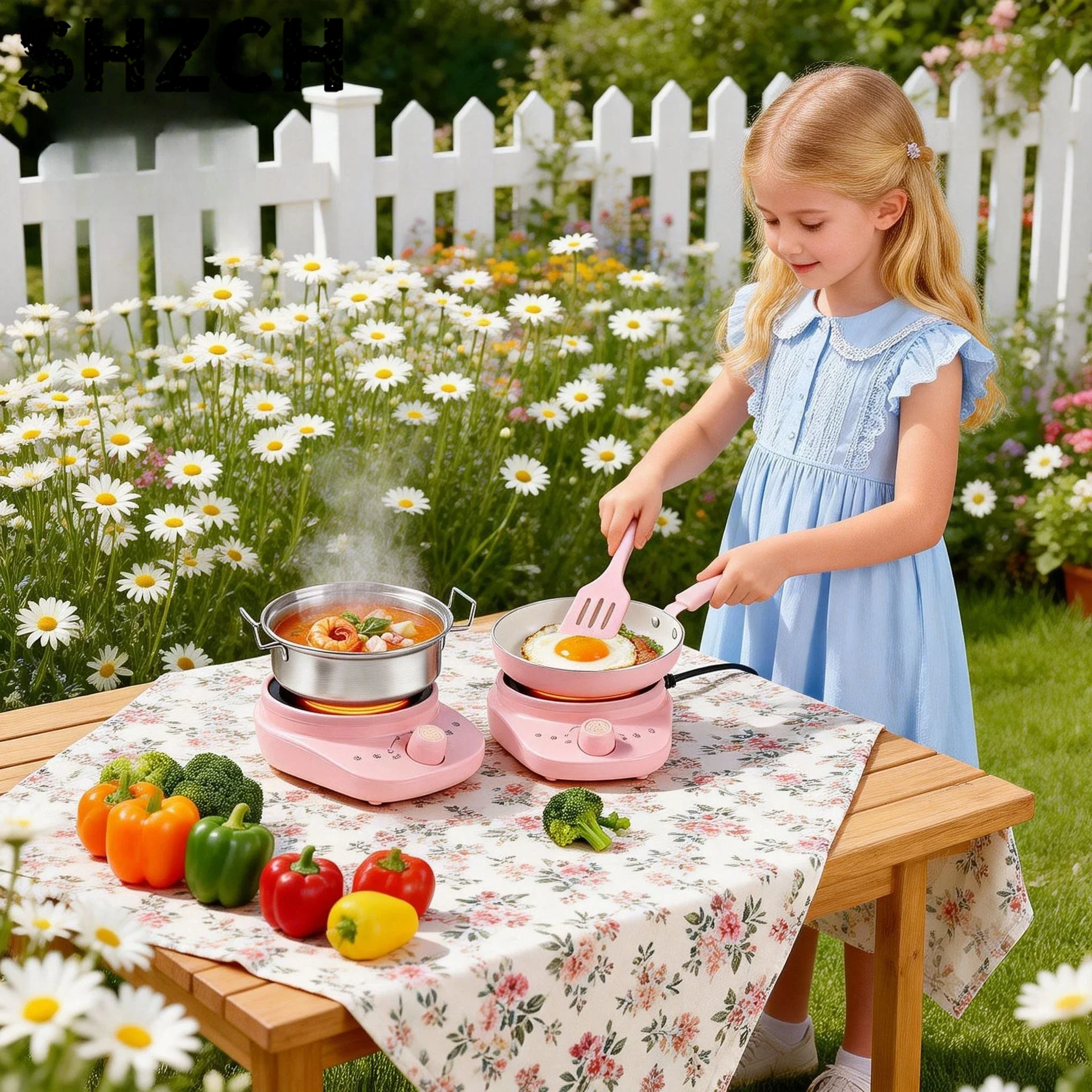 Children's Play House Mini Kitchen Toys Real Cooking Simulation Gifts for Kids Educational Role-Playing Game