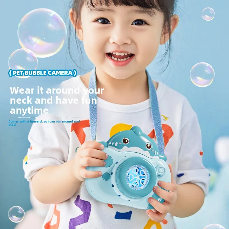 Baby Bubble Machine Camera Children Toy Handheld Fully Automatic Bubble Gun Toys for Kids Summer Outdoor Play Fun Birthday Gifts