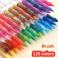 back to school stationery graffiti Colored markers Color markers set acrylic markers art supplies drawing brush coloring pens