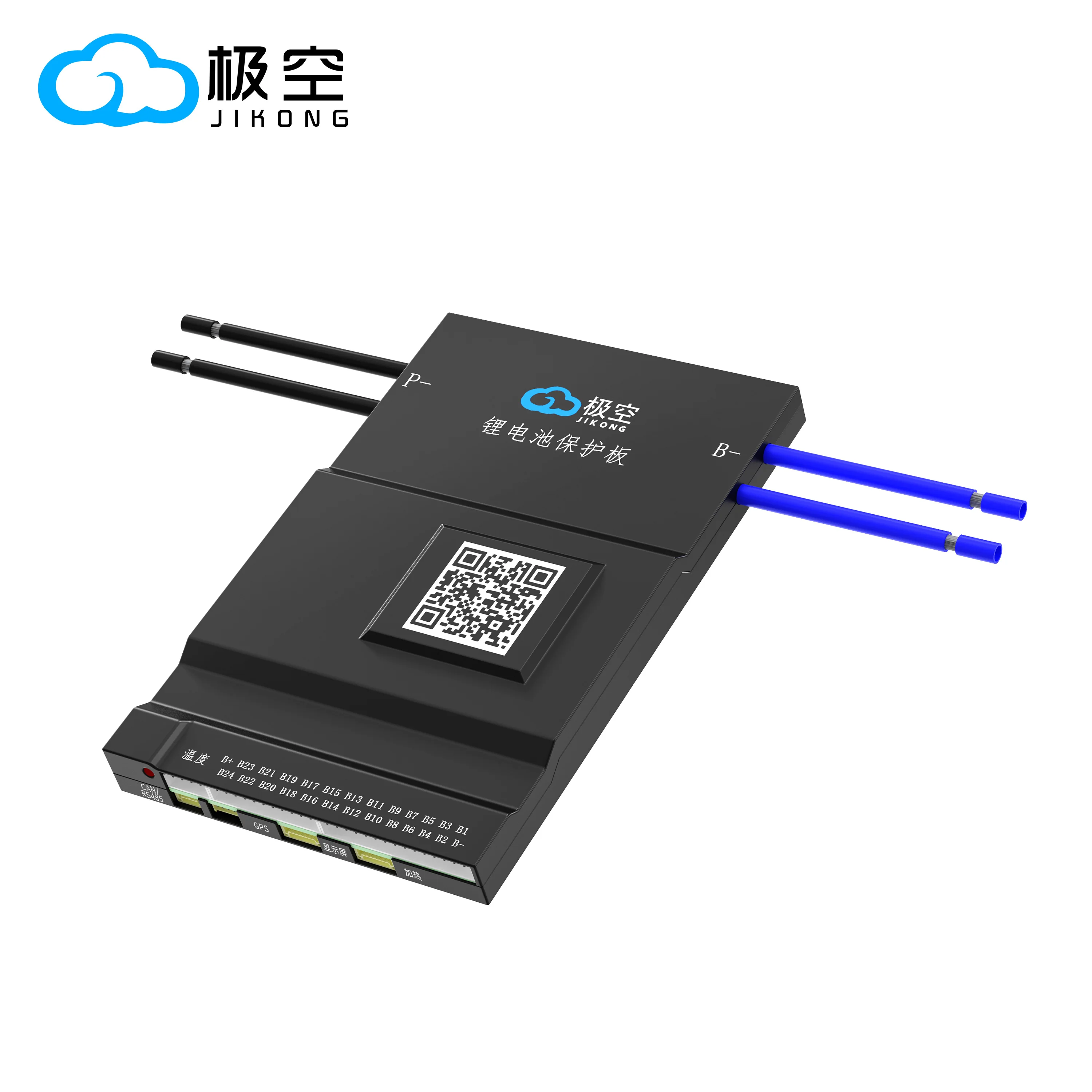 JIKONG BMS B2A24S20P 2A BALANCE CURRENT BMS 200A BT 36V 48V 60V Li-Ion LTO 18650 Battery Lifepo4 Battery Storage Bluetooth Bms