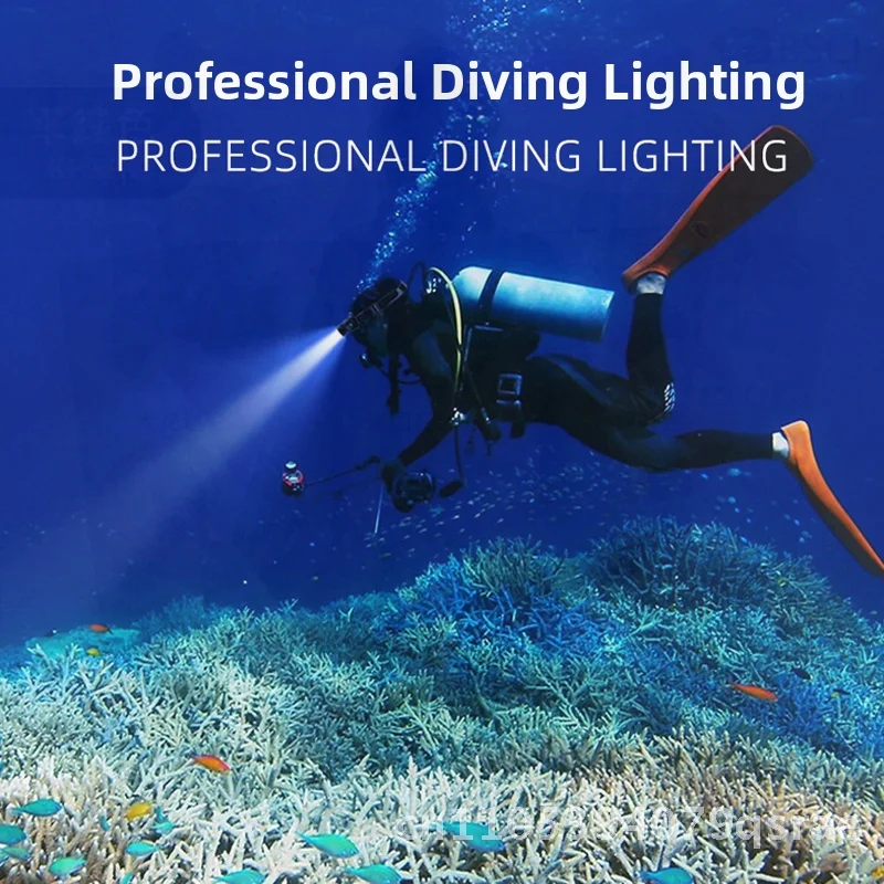 

LED Diving Headlight Waterproof USB Rechargeable Super Bright Long-Endurance Light for Deep Sea Fishing And Outdoor Activities