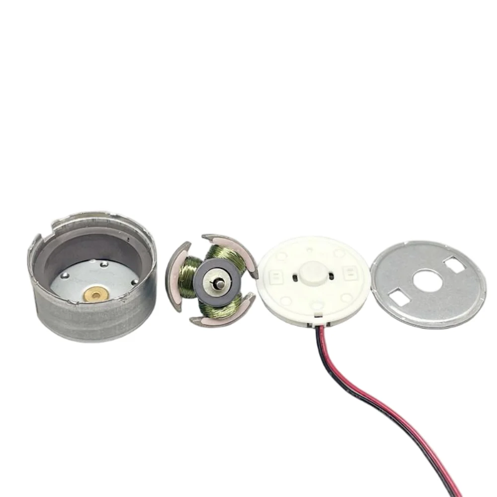 Small DC Motor Precious Metal Brush 3-6V Mini Electric Motor PH2.0-2P Wire 1.5mm Shaft Small Motor for Old Household Appliances