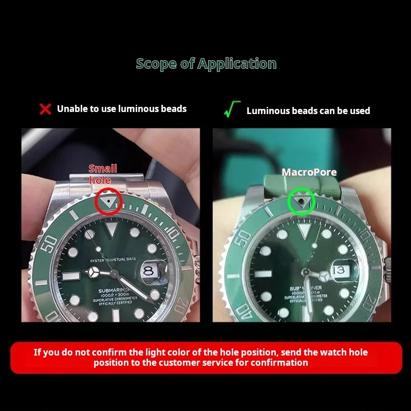 السيراميك إدراج الحافة 12 الساعة ساعة اكسسوارات ل رولكس شبح الملك الأزرق الأخضر المياه شبح الغواصة مضيئة حبة النبات