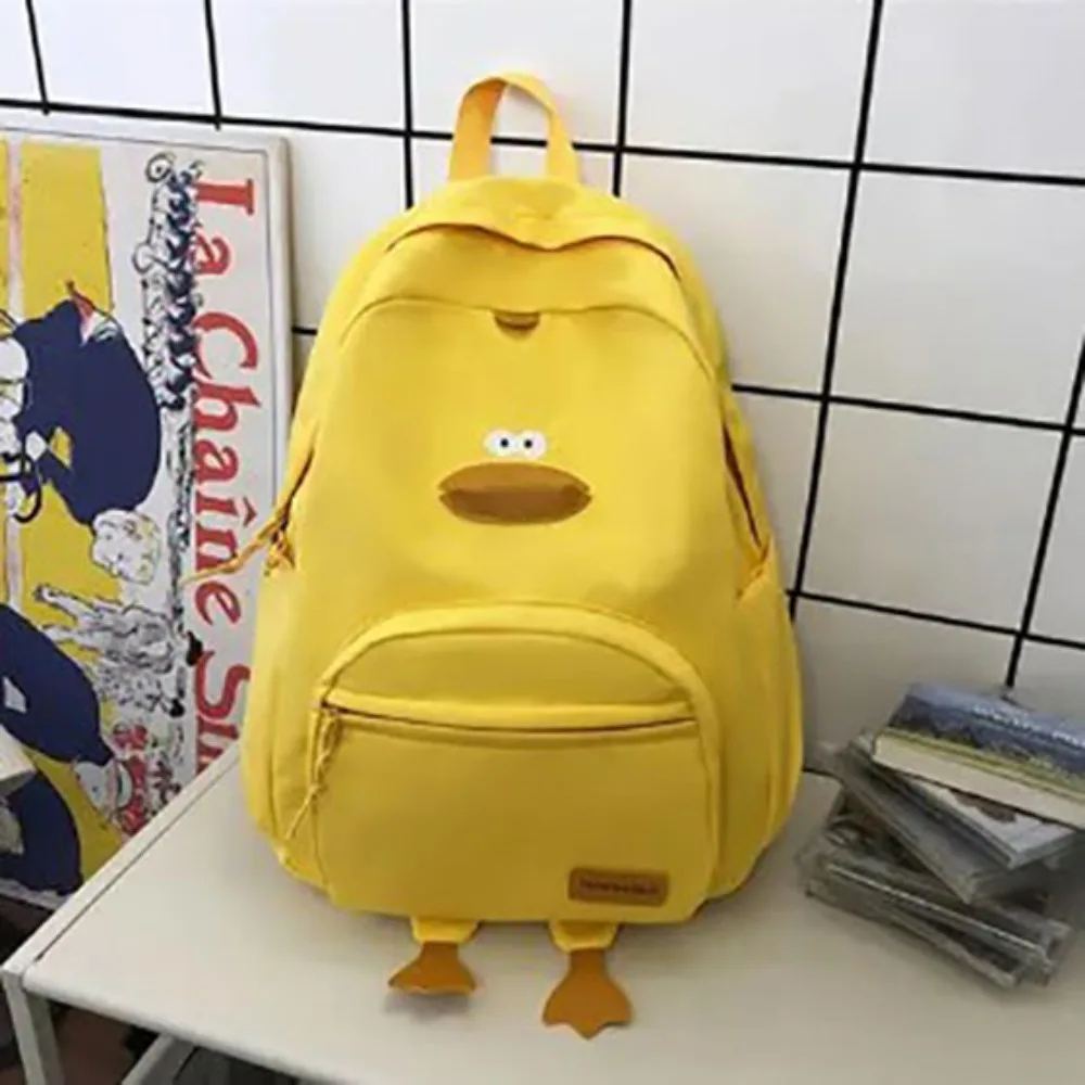 New Cartoon Duck Backpack Designer Cute Travel Bag Female College Student Versatile Korean Edition Girls\' School Bag