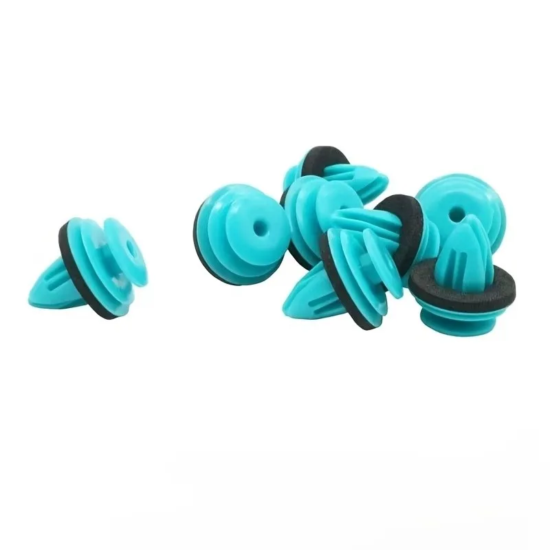 84 pcs Vehicle Interior Retainers, Firm Snap-On Fit and Cyan Plastic Material, ideal for Truck Cabin Decoration