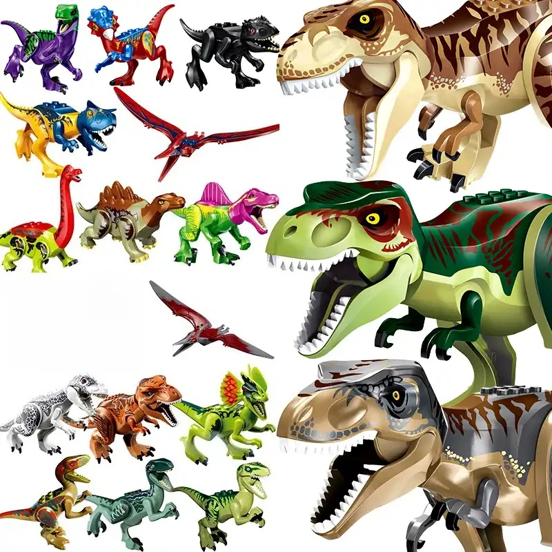 

Movable Building Block Simulation Big Dinosaur Assembly Niulosaurus Triceratops Tyrannosaurus Pterosaur Toy Model Gifts