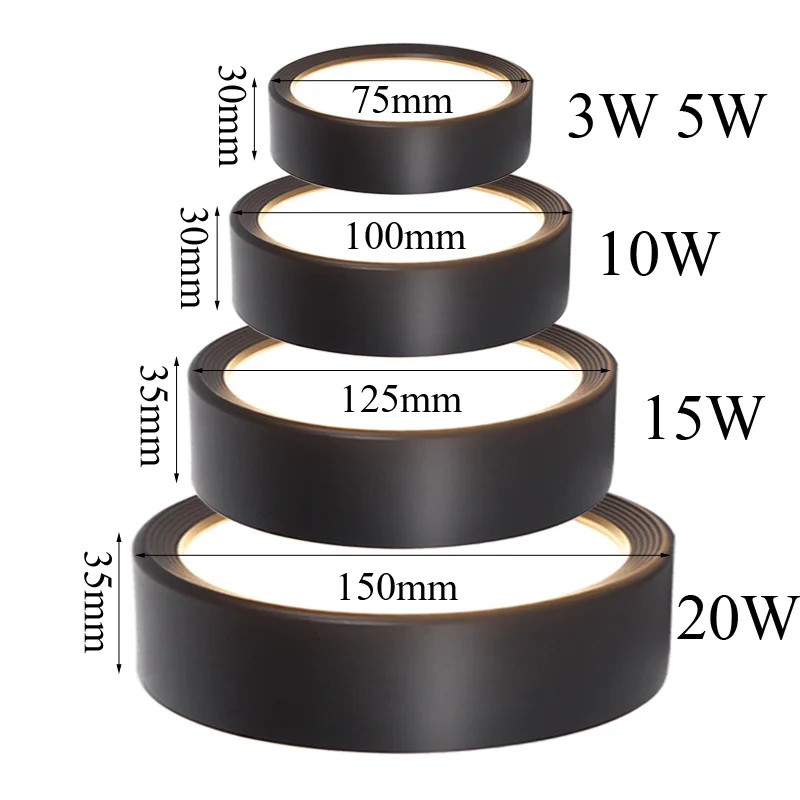 3W 5W 7W 9W 12W 15W 20W large area light,AC220V spotlights, indoor lighting Ultra-thin LED downlight ceiling light