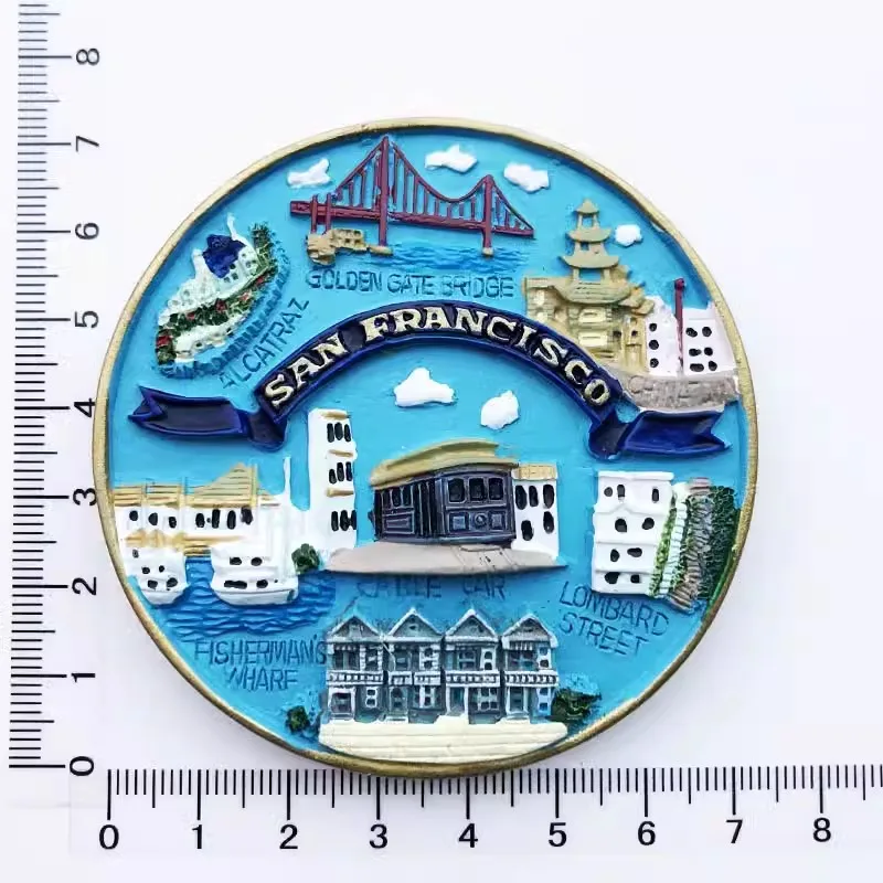 

Creative San Francisco Bridge refrigerator magnet furniture crafts travel souvenirs